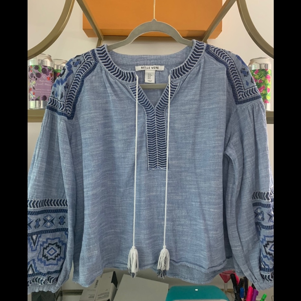 Belle Vere embroidered top